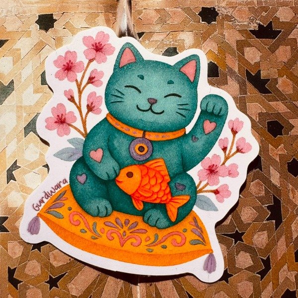 Producto - Sticker Mini Maneki Relieve