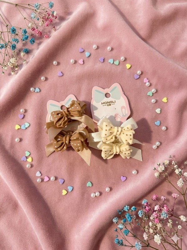 Producto - 2 pares coleritos  moños