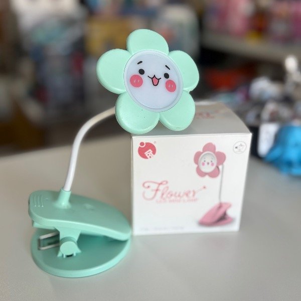 Producto - Lámpara recargable con Clip para Escritorio Diseño Flor 7864 - 1