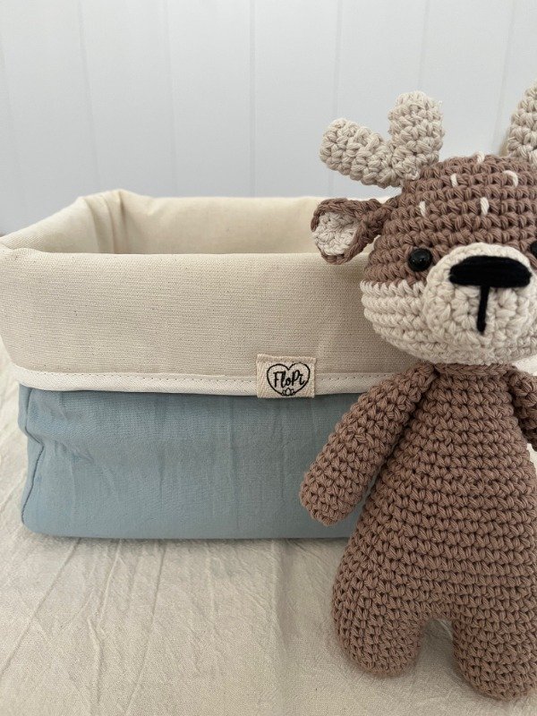 Producto - Pañalera tusor celeste