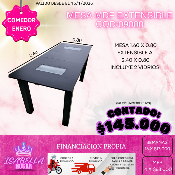 Producto - MESA MDR EXTENSIBLE COD:09000