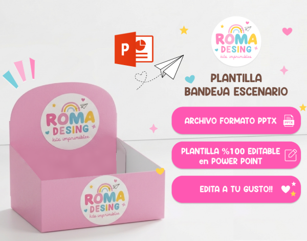 Producto - PLANTILLA BANDEJA ESCENARIO EDITABLE POWER POINT