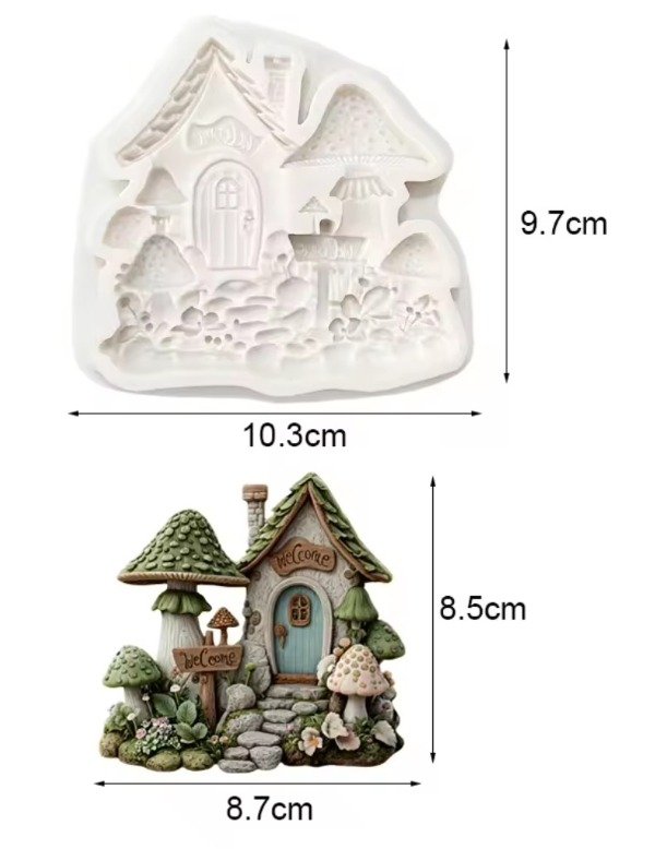 Producto - Molde casita honguitos