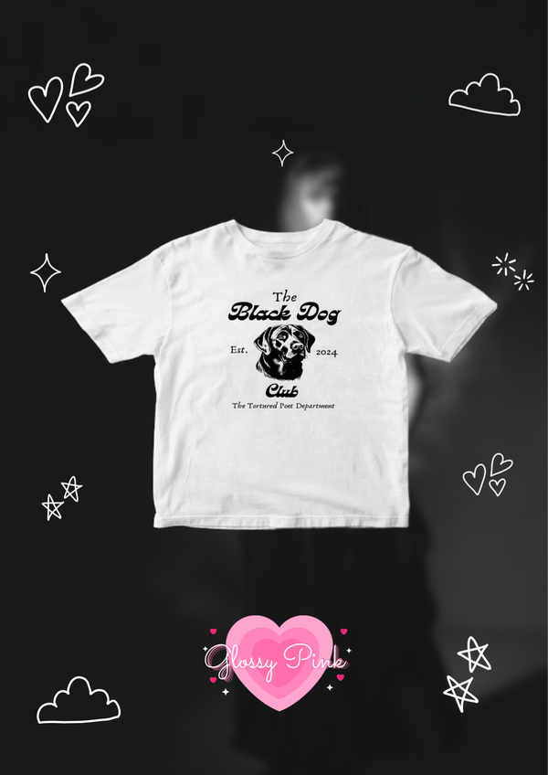 Baby tee The Black Dog Club algodón negro