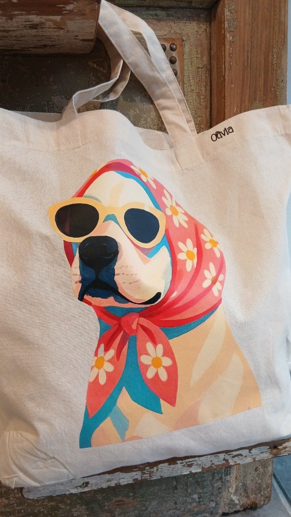 Producto - Tote bag perrito pañuelo