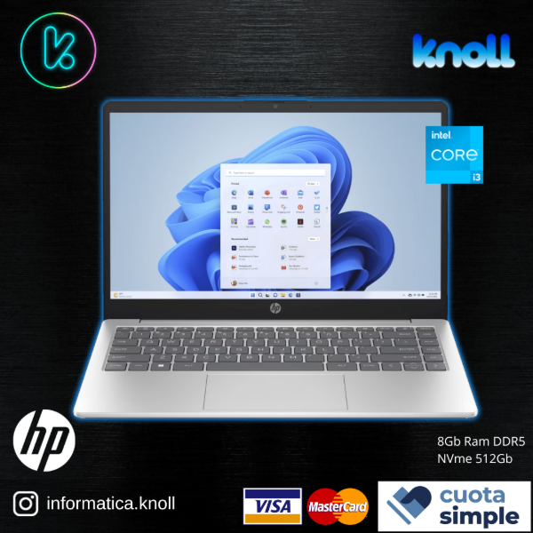 Producto - Notebook HP 14-ep0029la Intel Core i3 1215u