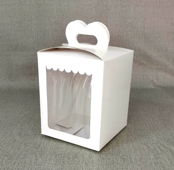 Producto - Caja pan dulce  en blanco 14x14x17 por unidad