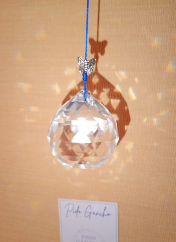 Producto - Atrapasol de hilo y cuentas pasantes, cairel 4 cm.