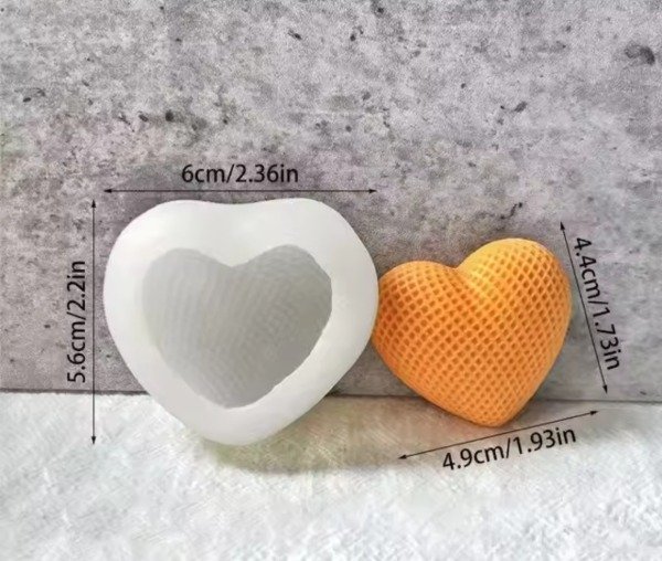 Producto - Molde corazon tejido 3806