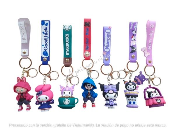 Producto - Llaveros personajes 3D c/u