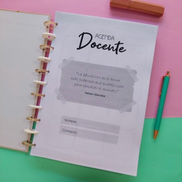 Producto - Agenda Lumos Docente 2026 A4 PERSONALIZADA