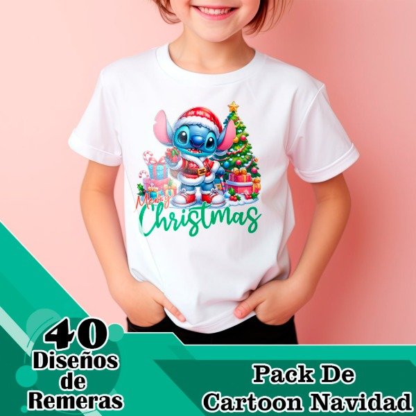 Producto - Diseños Digitales / Plantillas Para Remeras De Caricaturas Navidad