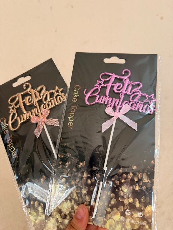 Producto - Topper feliz cumpleaños - varios modelos - 2