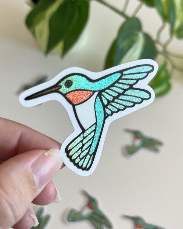 Producto - Sticker Arena UV - Colibrí