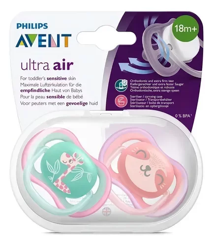 Producto - Chupetes Ultra Air Avent 18m+ x2