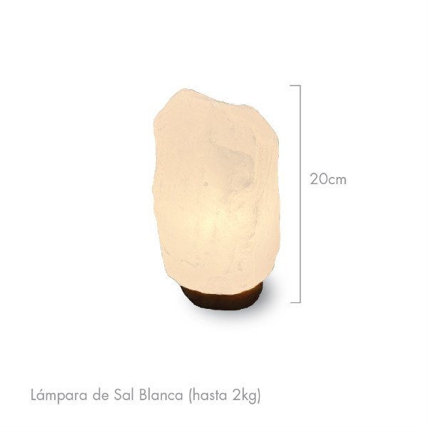 Producto - Lámpara de Sal Blanca (hasta 2kg)