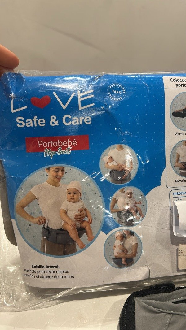 Producto - Portabebé Hip Seat Love Safe Care gris - 4