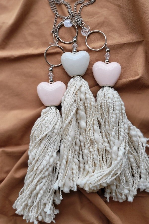 Producto - COLGANTE CORTINERO "AMELIE" CORAZÓN PLATA X1