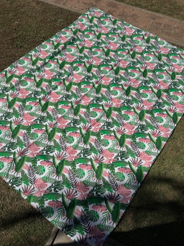 Producto - Lona Playera XL - mini hojas salmon