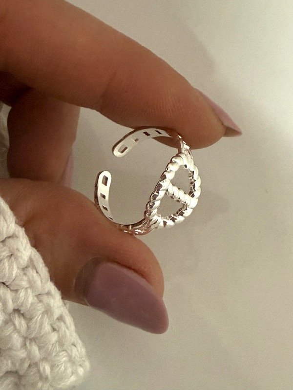 Producto - NB781Anillo calado acero blanco