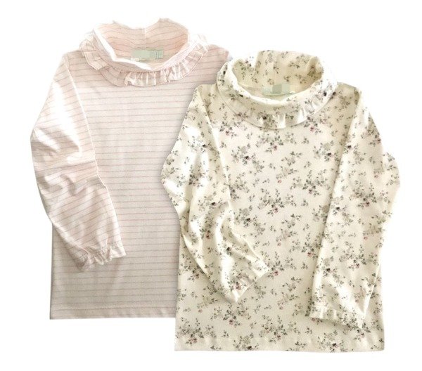 Producto - PACK 2 POLERAS RAYAS ROSA/FLORCI