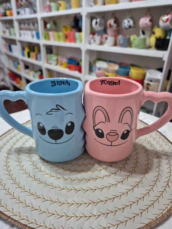 Producto - Tazas par rectas Stitch y Angel 2