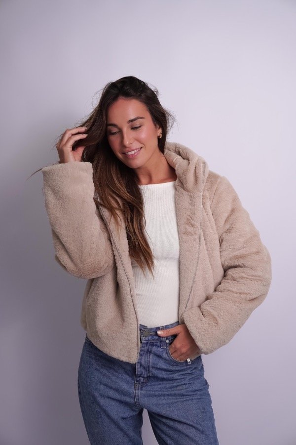 Producto - Campera Teddy  Beige