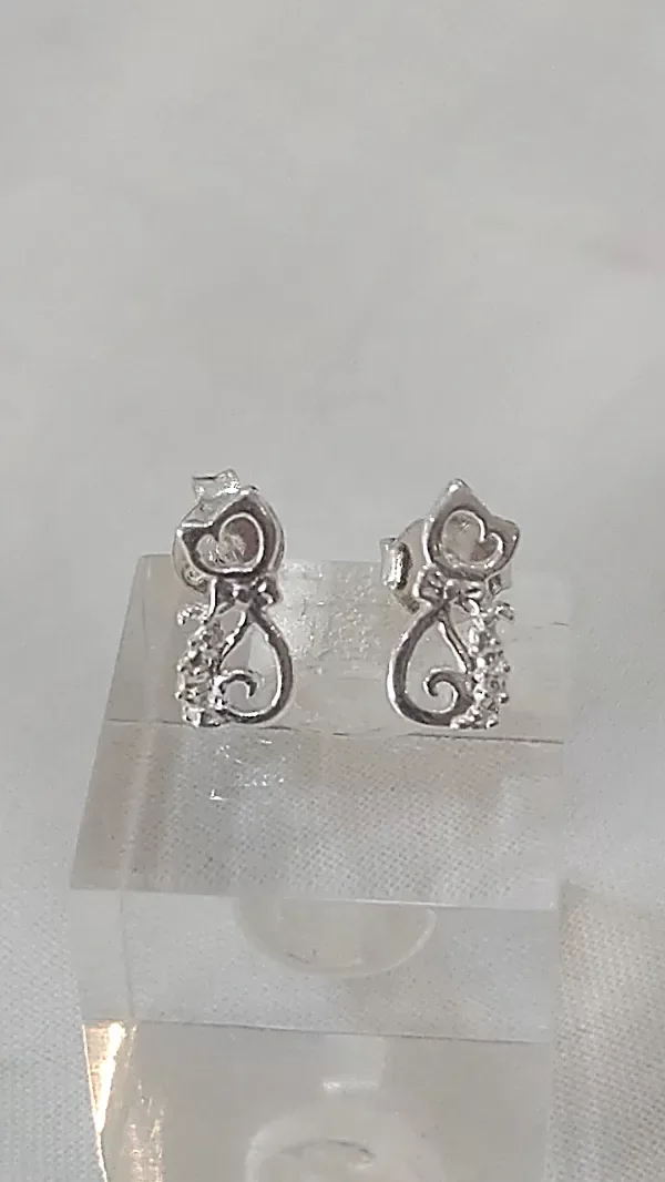 Producto - Aro de Plata 925 gatito