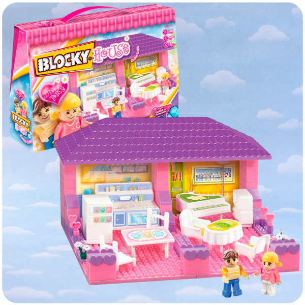 Producto - Blocky House 90 Piezas - Living y Cocina