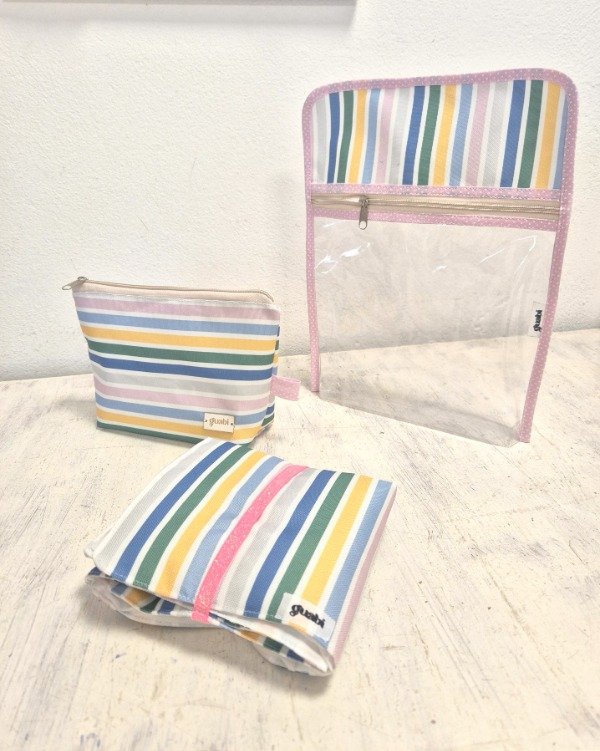 Producto - Cambiador Pocket + Nec. Chico + Sobre baby - Rayas