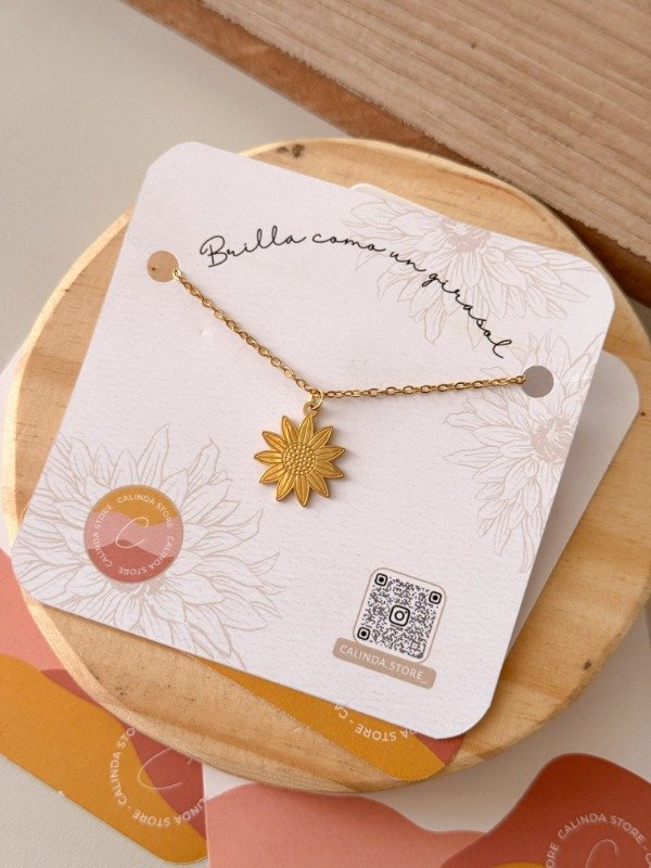 Producto - Collar Girasol Dorado