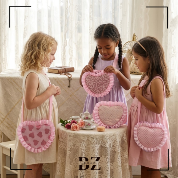 Producto - CARTERITA INFANTIL CORAZON CON BRILLO X UNIDAD 1150-1 - 0