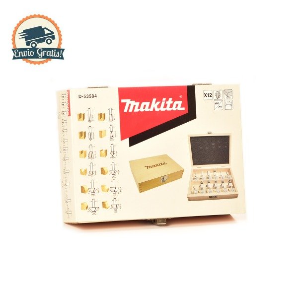 Producto - Juego de 12 fresas Makita D-53584