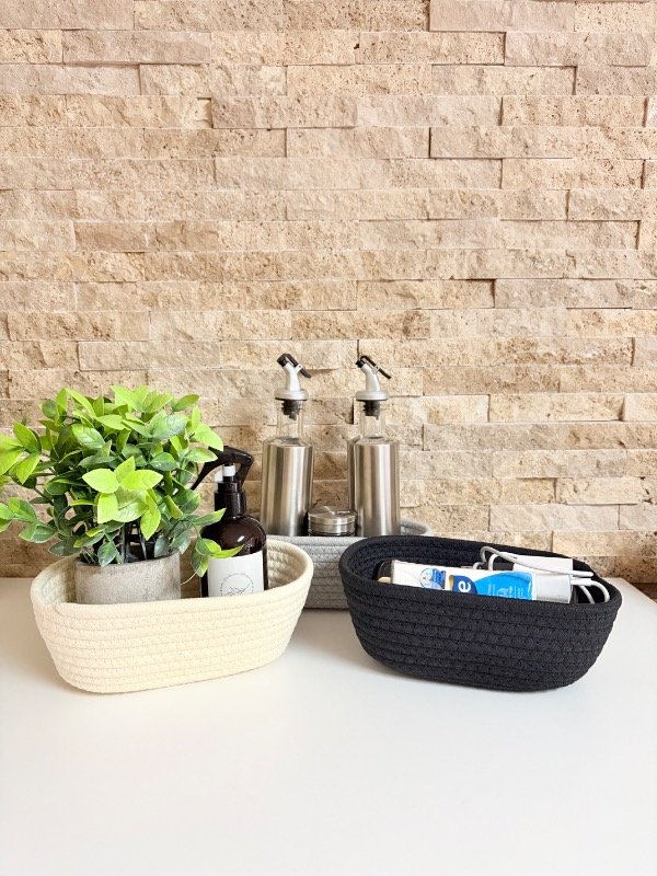 Producto - Cesto ovo chico 22x13x8cm 3 colores para elegir