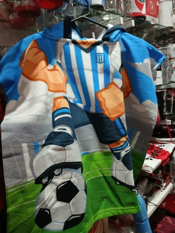 Producto - Poncho de toalla infantil racing