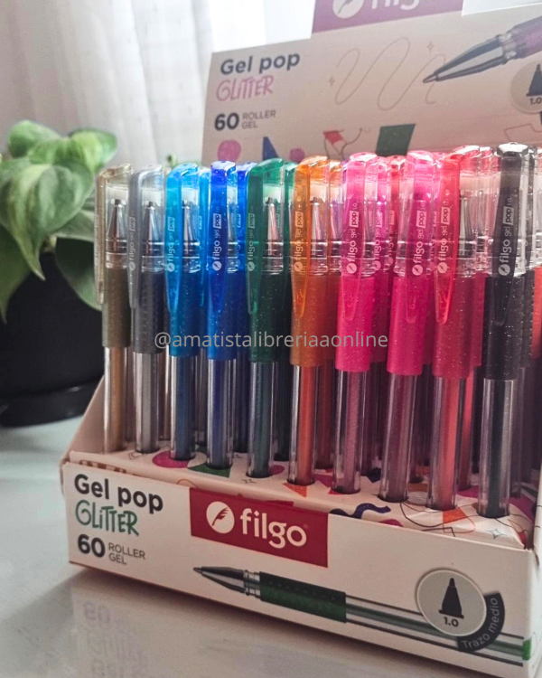 Producto - Lapicera gel glitter x unidad
