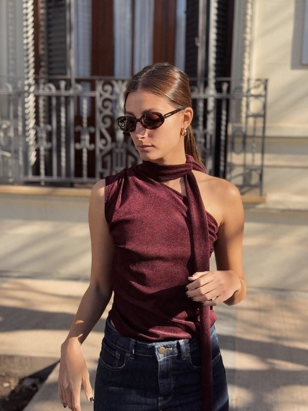 Producto - TOP VELVET / BORDO