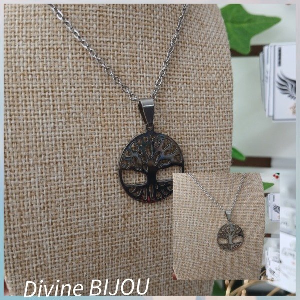 Producto - Collar arbol de la vida acero