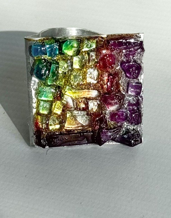 Producto - ANILLO TRENCADIS cuadrado violet