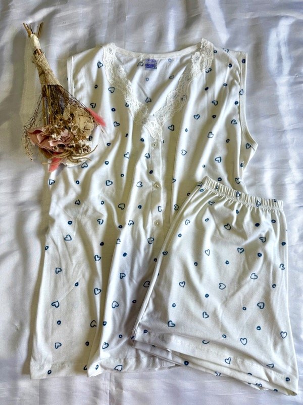 Producto - Pijamita oversize con botones azul