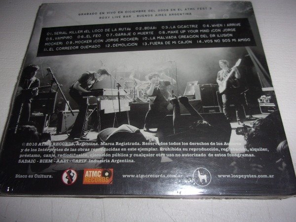 Producto - CD LOS PEYOTES EN VIVO EN ATMC NUEVO F10 - 1
