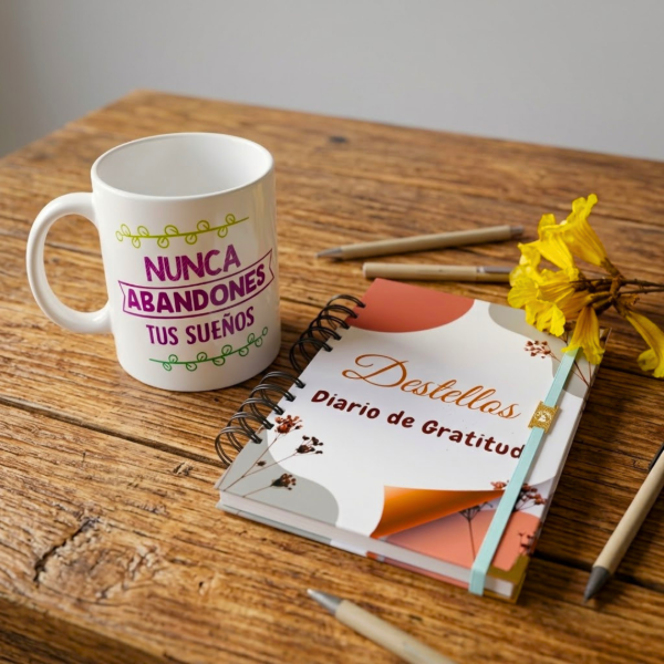 Producto - Diario de Gratitud + Taza personalizada - 0