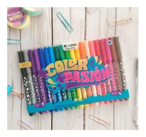 Producto - Coloring Mooving Marcadores De Colores X20 6159