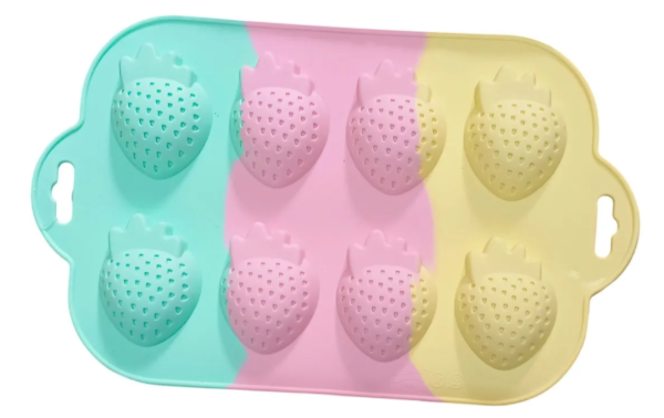 Producto - Molde silicona 8 frutillas