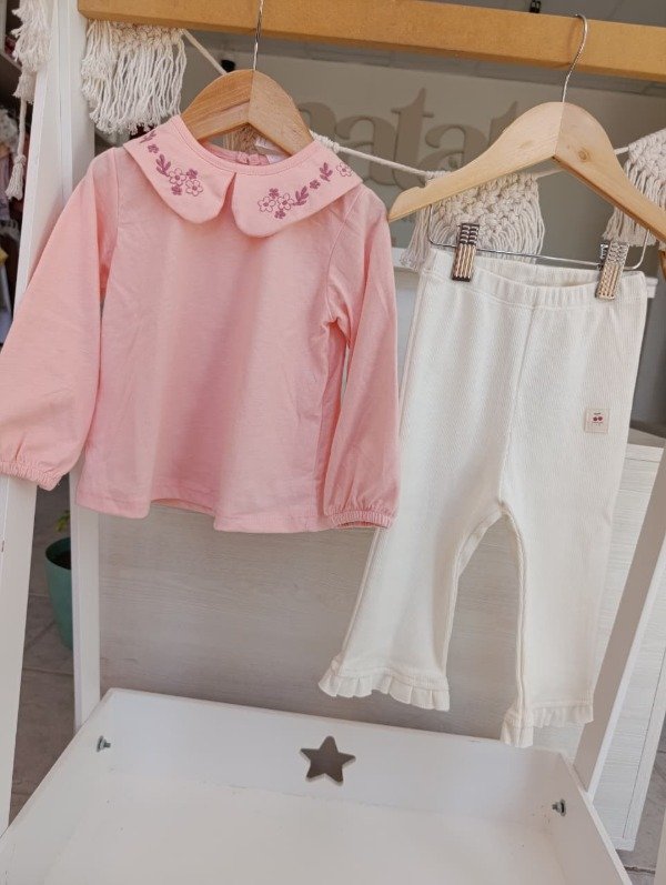 Producto - Blusa Cuello Bordado Malva