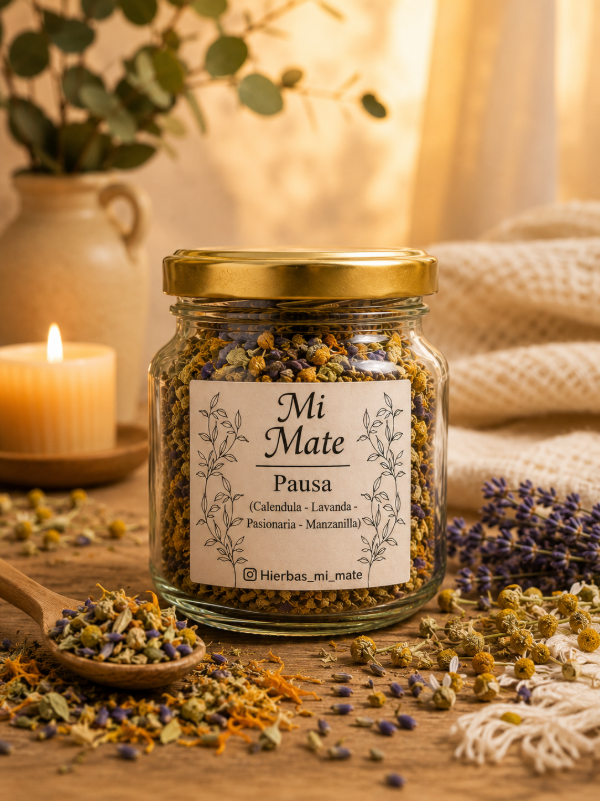 Producto - Pausa (Calendula - Lavanda - Pasionaria - Manzanilla) - Frasco x 30 gr