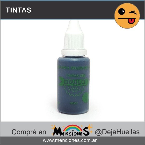 Producto - Tinta Al Agua Para Sellos de goma o metal, Ópalo 999, 25cc, Verde