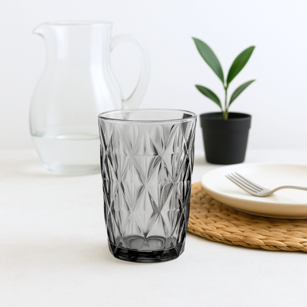 Producto - Caja x6 vasos rombo vidrio