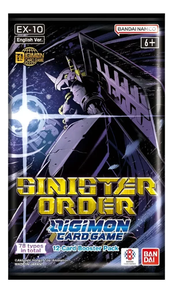 Producto - Digimon Card Game - Sinister Order EX-10 - Booster Pack - DIGIMON ARGENTINA TCG