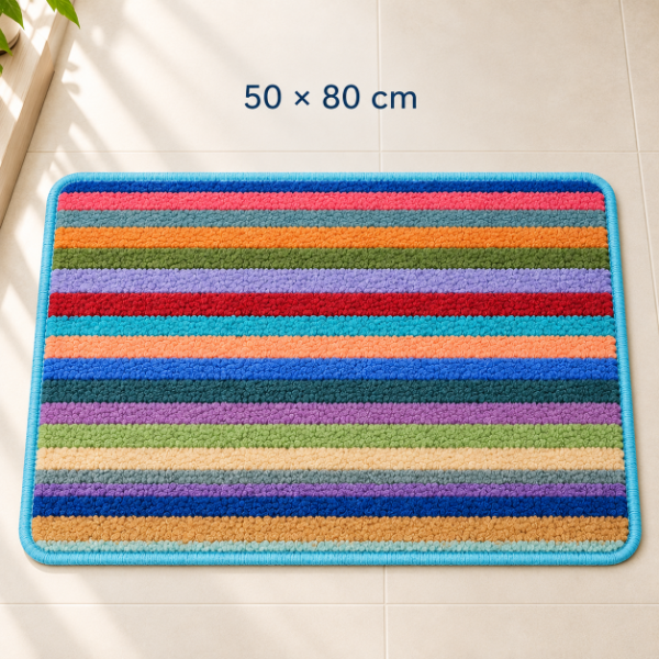 Producto - ALFOMBRA PIE DE CAMA FELPUDO GRUESA DE LANA 50X80CM - 4